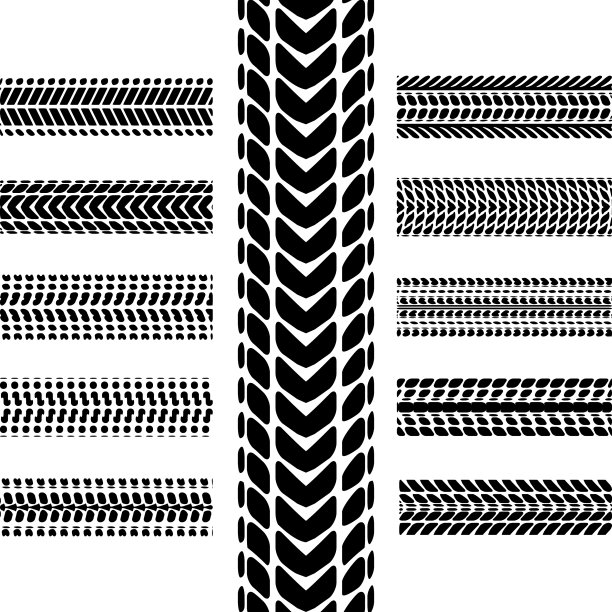 轮胎痕迹在弯角处图片下载