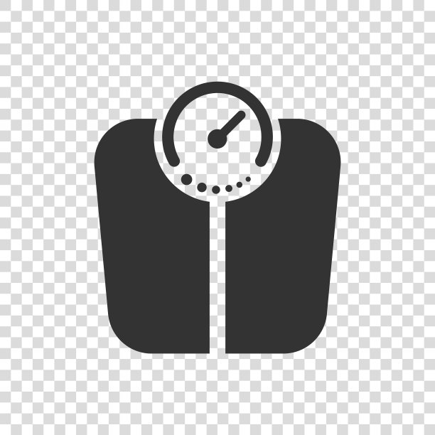 浴室体重秤图标在平面风格mass图片下载