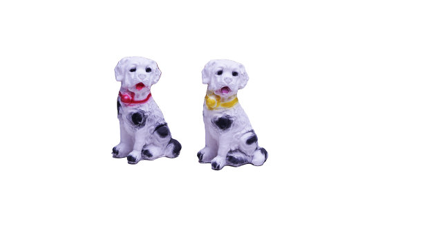 石膏花园装饰饰品现代设计二狗雕塑天使女孩花盆装饰白色背景图片下载