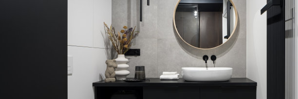 现代浴室装饰,全景图片下载