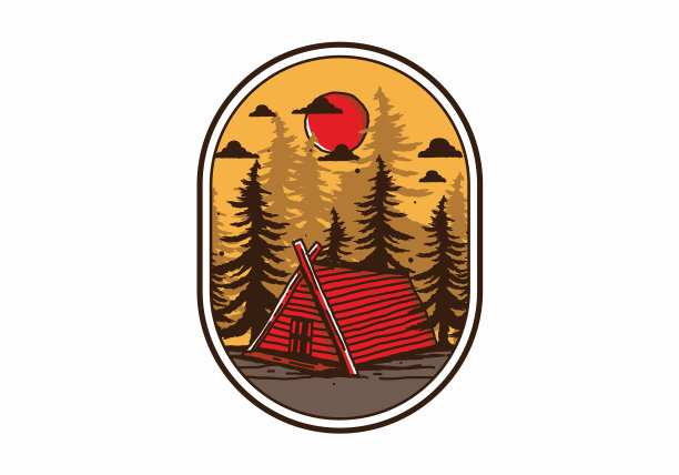 丛林中的小木屋图片下载