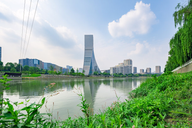 阳光河桥与金融城图片下载