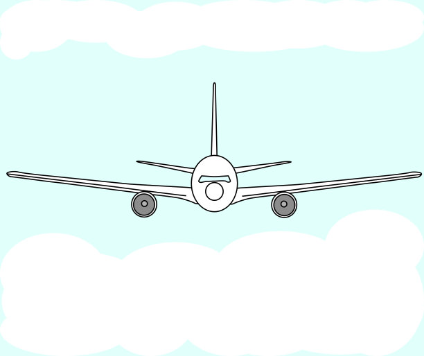 一架飞机在云中飞行的图像图片下载