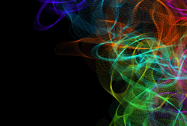 美丽而精致的波纹背景插图图片下载