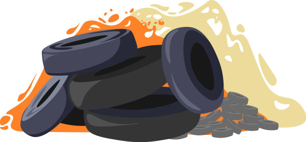 汽车轮胎燃烧利用与回收图片下载