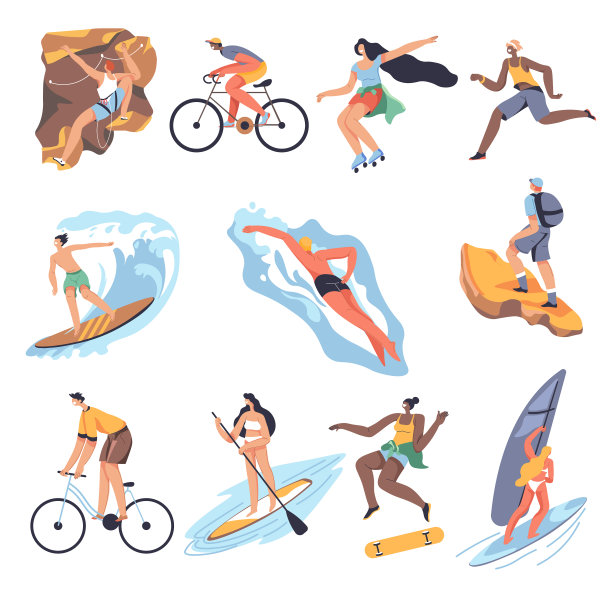 夏季运动和活动娱乐和乐趣图片下载