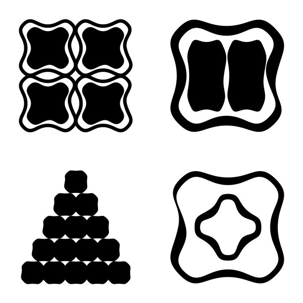 Square3平面图标被隔离在白色背景上图片下载