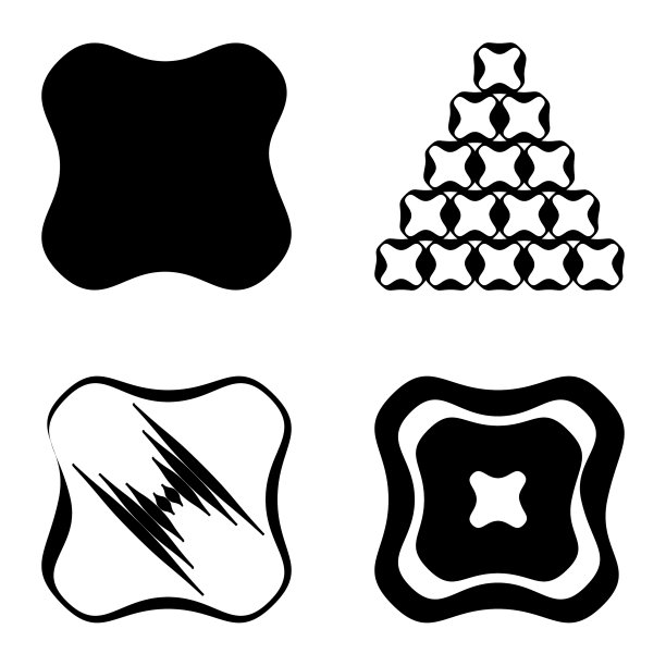 Square3平面图标被隔离在白色背景上图片下载