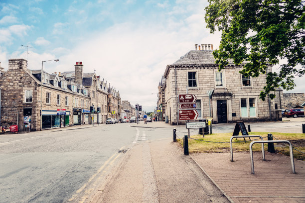 斯佩河畔格兰敦村,苏格兰图片下载