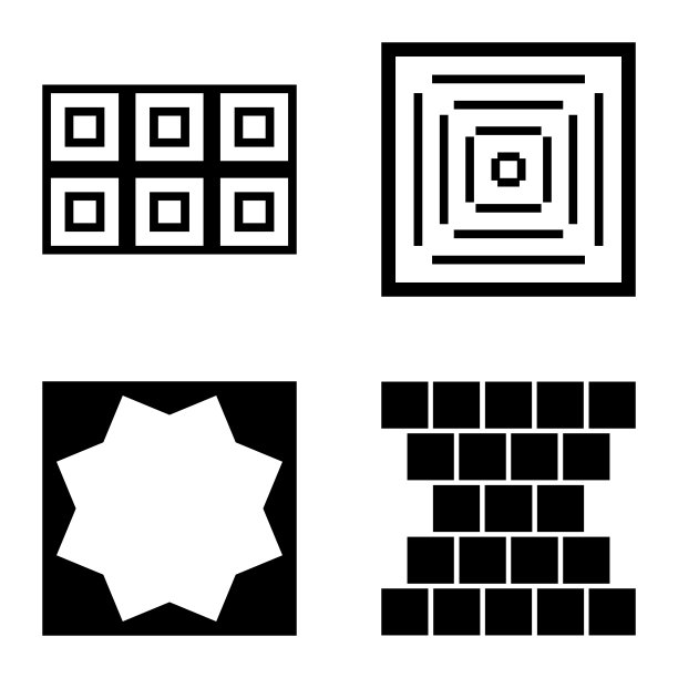 Square2平面图标被隔离在白色背景上图片下载