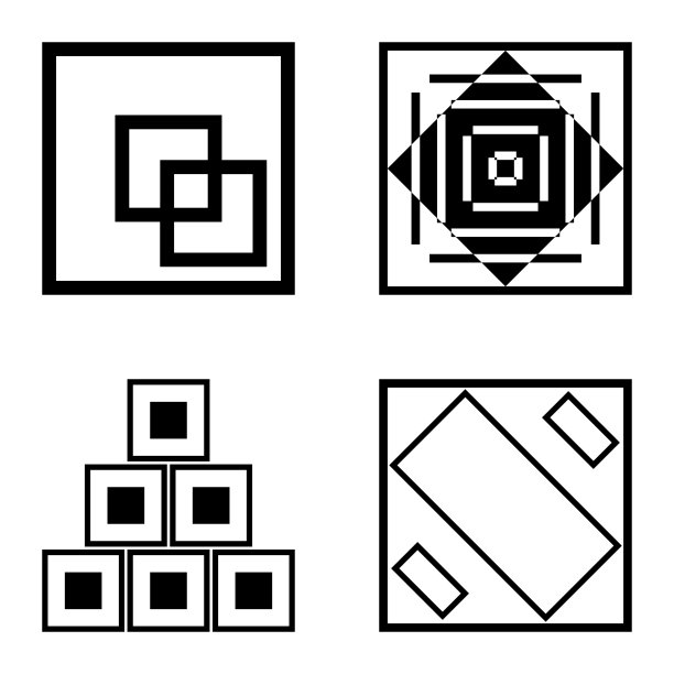 Square2平面图标被隔离在白色背景上图片下载