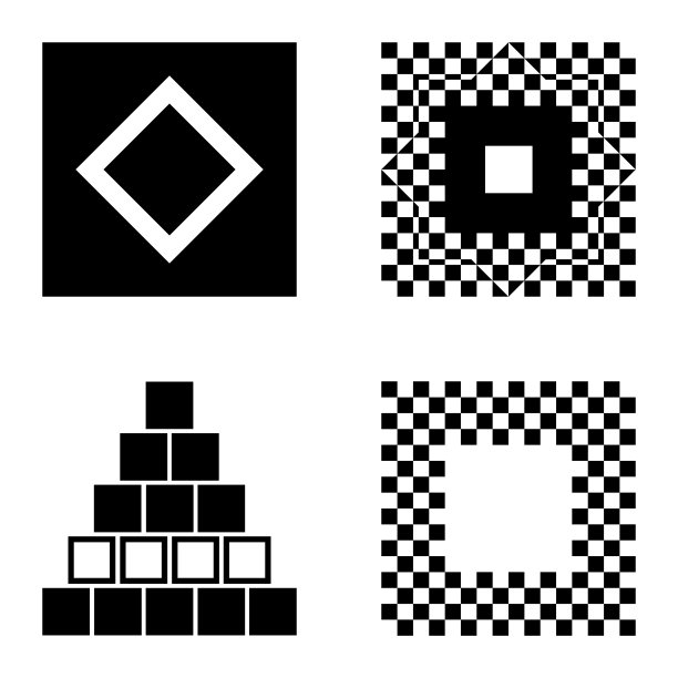 Square2平面图标被隔离在白色背景上图片下载