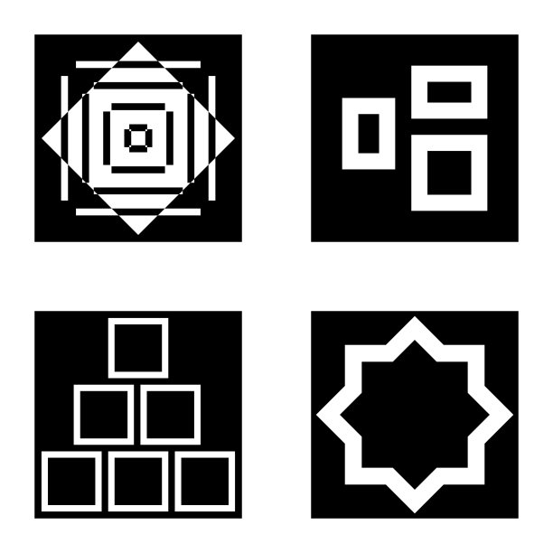 Square2平面图标被隔离在白色背景上图片下载
