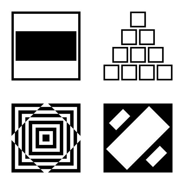 Square2平面图标被隔离在白色背景上图片下载