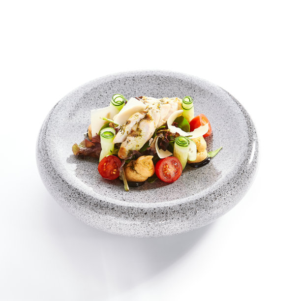 芝士泡芙和真空鸡肉沙拉图片下载