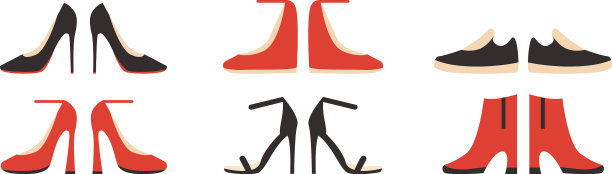 鞋与高跟鞋楔形鹿皮鞋靴套图片下载