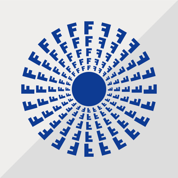 F字母图案概念曼荼罗设计图片下载