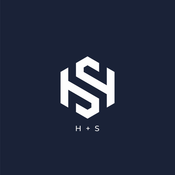 首字母hs标志字母组合图片下载