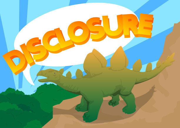 恐龙带着泡泡说着揭露词。图片下载