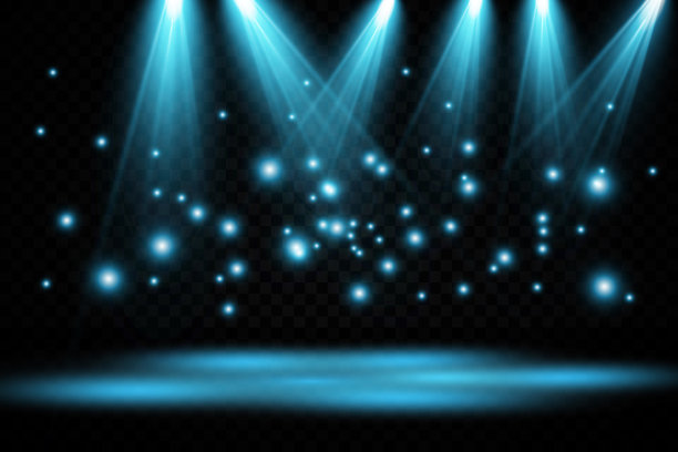 向量的聚光灯。现场。光的效果。发出光的效果。矢量插图。图片下载