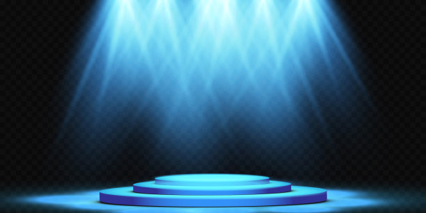 向量的聚光灯。现场。光的效果。发出光的效果。矢量插图。图片下载