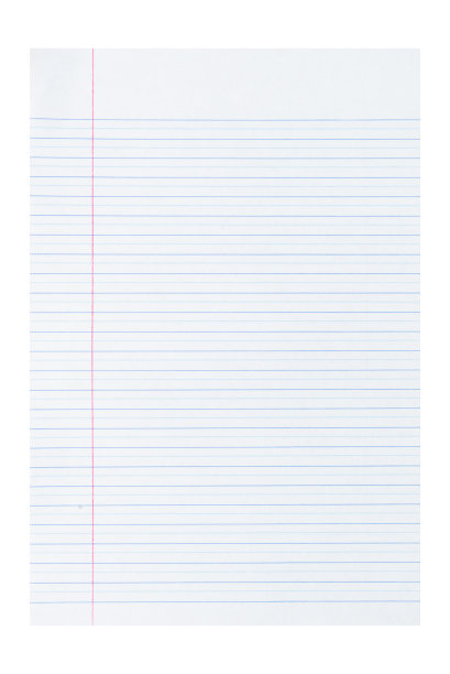 真正的笔记本纸孤立在白色背景。回到学校概念。逼真的方形和内衬纸。笔记本的空白页。白色的床单信纸。图片下载