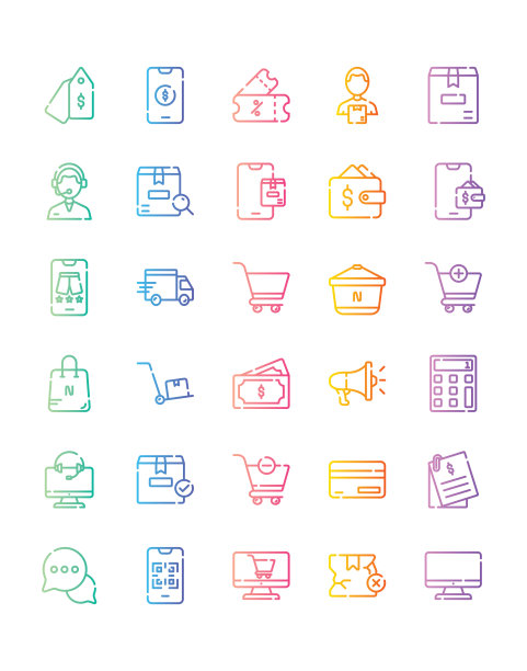 图标设置30孤立在白色背景图片下载