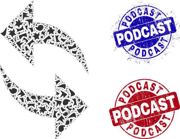带有Podcast划痕的分数马赛克刷新图片下载