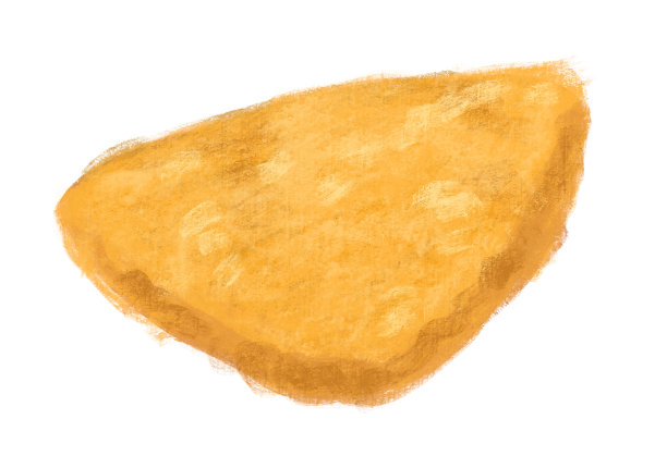 稻里甜炒甜片豆腐插画手绘画风图片下载