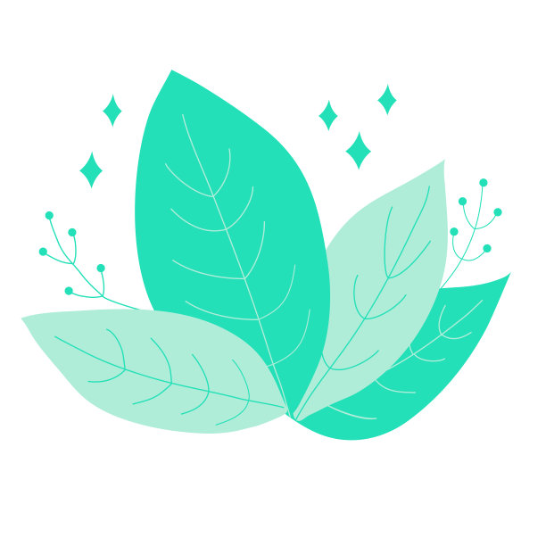 设计模板背景与绿叶，地球日或生态友好传单，矢量图片下载