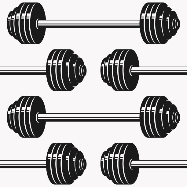 杠铃无缝模式图片下载