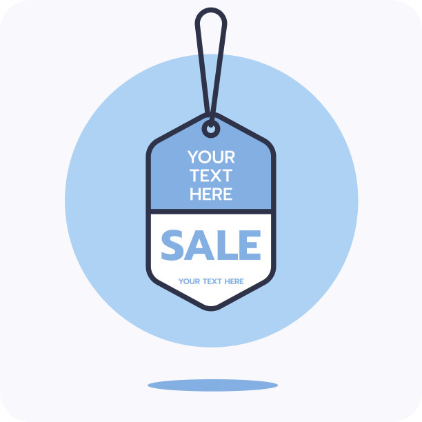 带字符串的空白产品标签图片下载