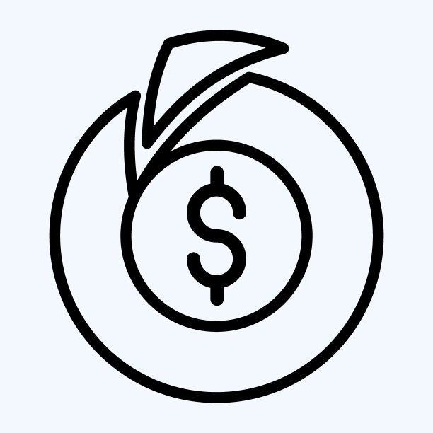 图标的基本收入。适合教育符号。行风格。简单的设计可编辑。设计模板向量。简单的说明图片下载