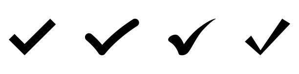 黑色勾在以前的背景上。图片下载