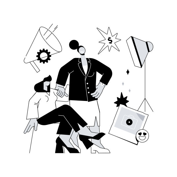 加上尺寸模型抽象概念矢量插图。图片下载