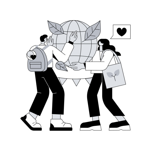 地球日抽象概念矢量插图。图片下载