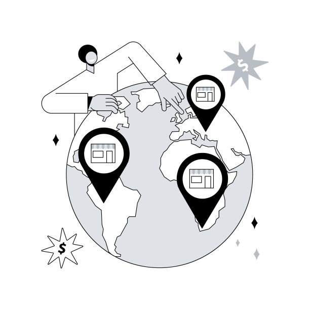 特许经营抽象概念矢量插图。图片下载