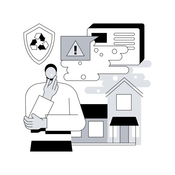 空气质量监测仪抽象概念矢量插图。图片下载