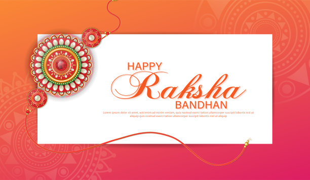 欢乐罗刹班丹仪式横幅模板设计有装饰罗刹。图片下载