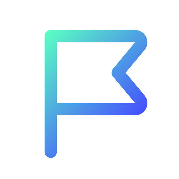 报告像素完美梯度线性ui图标的简单标志图片下载