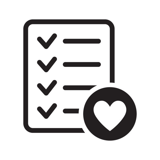 愿望清单图标在平坦的风格。情书，像文件矢量插图在白色孤立的背景。最爱列表业务概念。图片下载