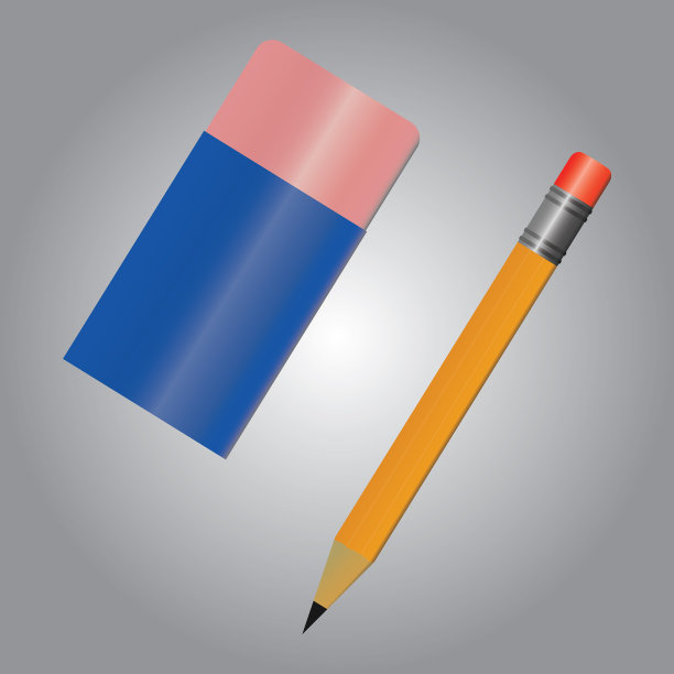 铅笔和橡皮擦图片下载