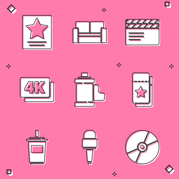 集好莱坞星光大道明星影院椅图片下载