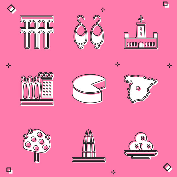 塞戈维亚水渠集耳环蒙朱奇城堡图片下载