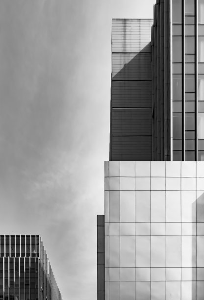 玻璃幕墙幕墙一幢建筑，一组建筑图片下载