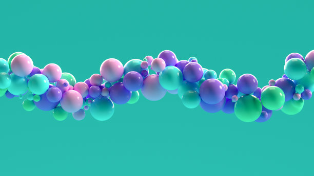球体DNA分子结构素材图片