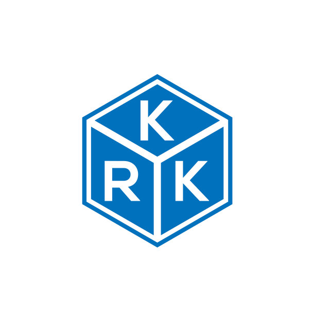 黑色背景上的XRK字母标志设计图片下载
