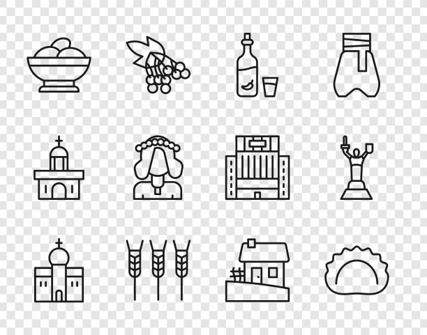 定线教堂建筑饺子伏特加配图片下载