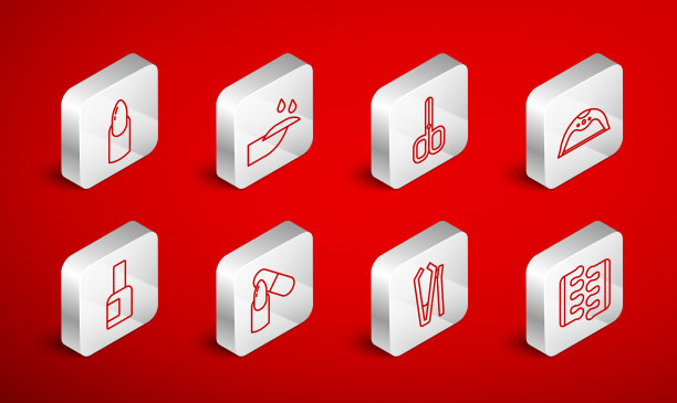 为脚趾甲美甲设置线趾分离器图片下载