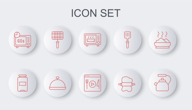 设置线水壶与手柄果酱罐微波炉图片下载